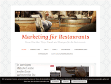 Tablet Screenshot of marketing-in-restaurants.de